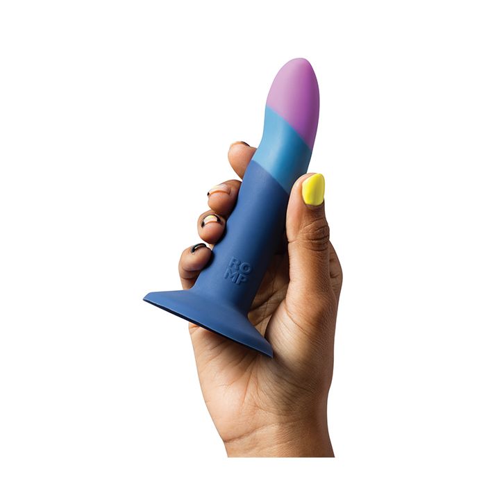 romp piccolo 3 color 5.5" dildo pegging kit blue romp piccolo 3 color 5.5" dildo pegging kit blue